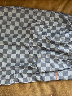 Nike purple Checkerboard skirt with Orange Logo